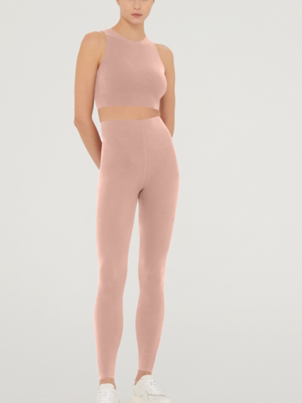 WOLFORD CROP TOP AND LEGGINGS SZ S CHERRY BLOSSOM COLOR LIKE NEW